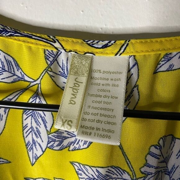 Japna Sleeveless Floral Peplum Wrap Top Size XS - Picture 5 of 6